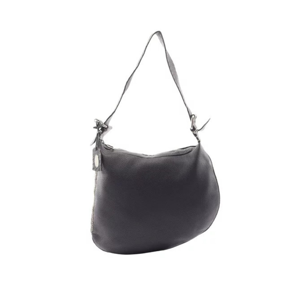 Fendi Selleria Shoulder Bag Leather Black